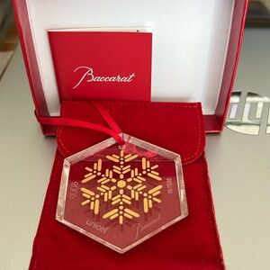Baccarat crystal snow flake